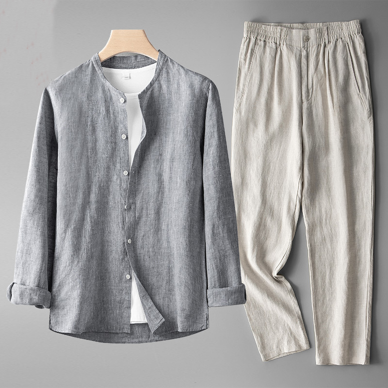 Gianni Linen Tailored - Two-Piece Set