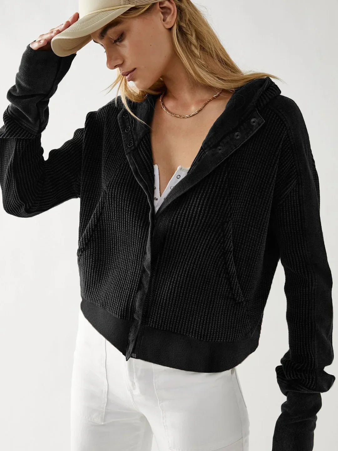 Cropped Pullover - Hoodie