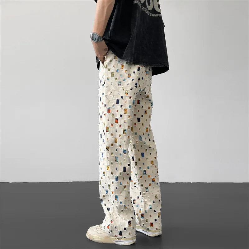 Ripped Patchwork - Pants