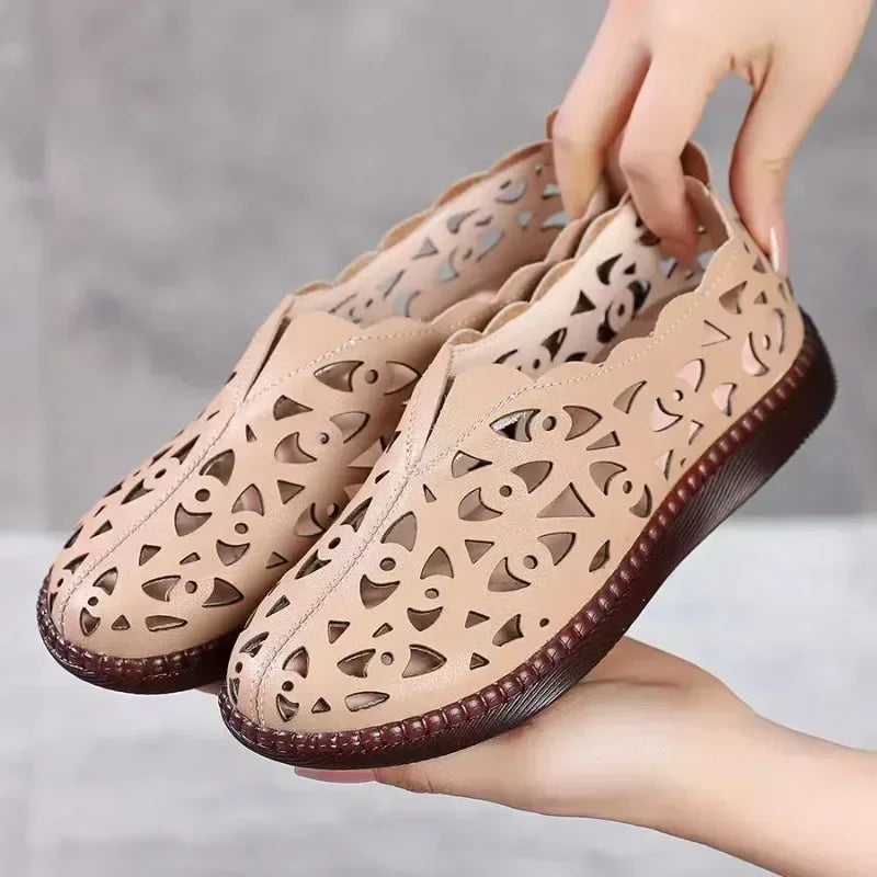 Sage Leather Comfort - Flats