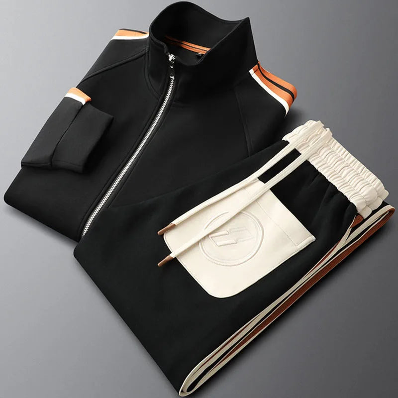 Zenith Premium Slim-Fit Zip Jacket & Joggers - Tracksuit Set