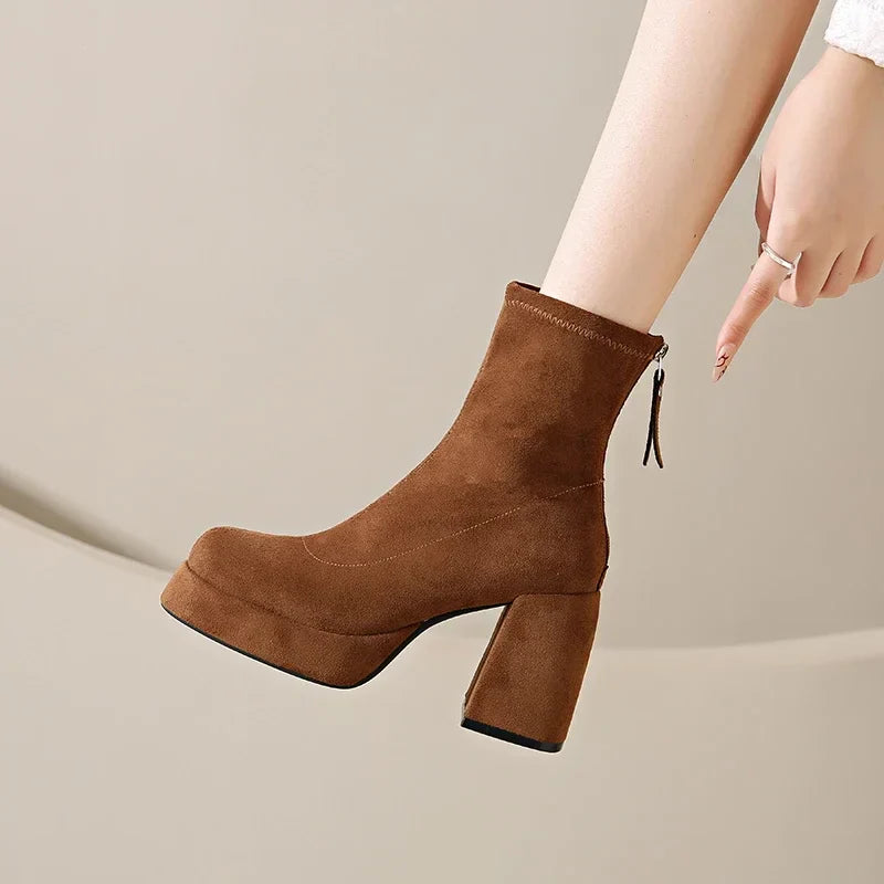 Suede Ankle - Booties