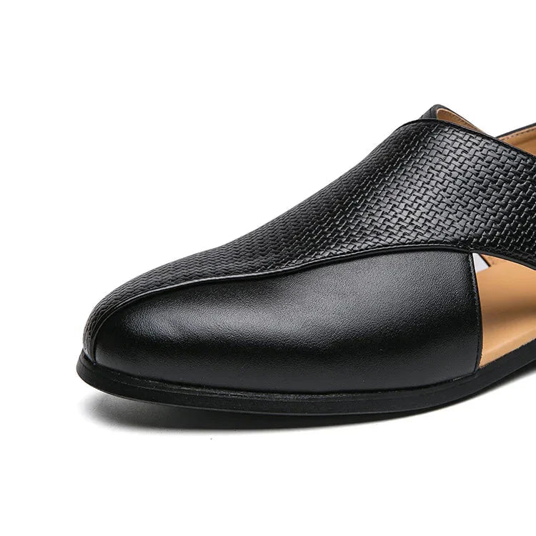 Genuine Leather Slip-On - Loafers