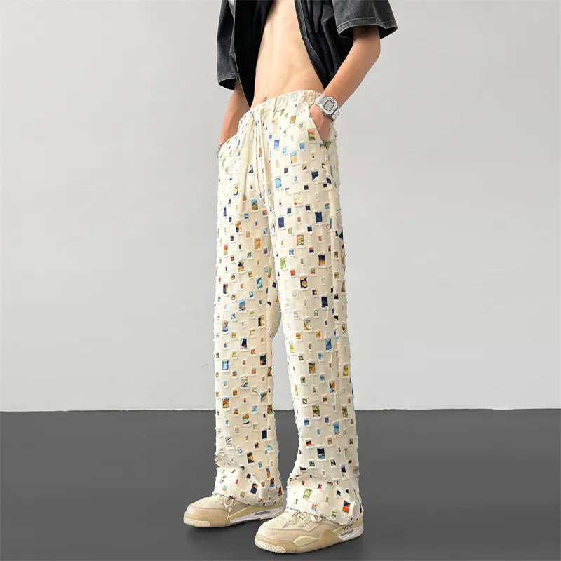 Ripped Patchwork - Pants