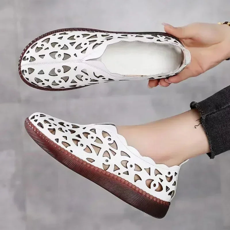 Sage Leather Comfort - Flats CASA LARO WOMEN