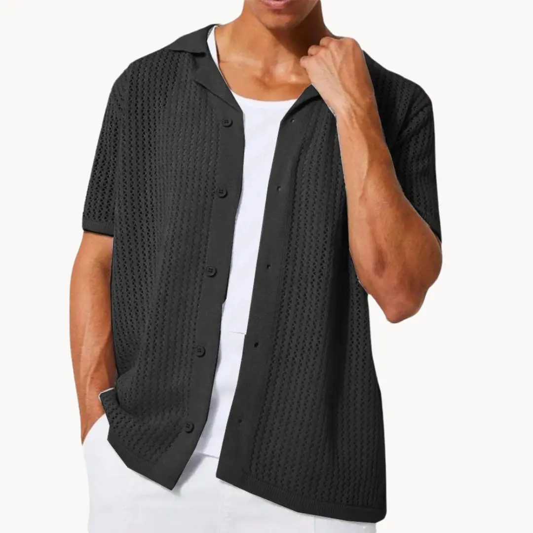 Sahara Mesh Full Placket - Polo CASA LARO