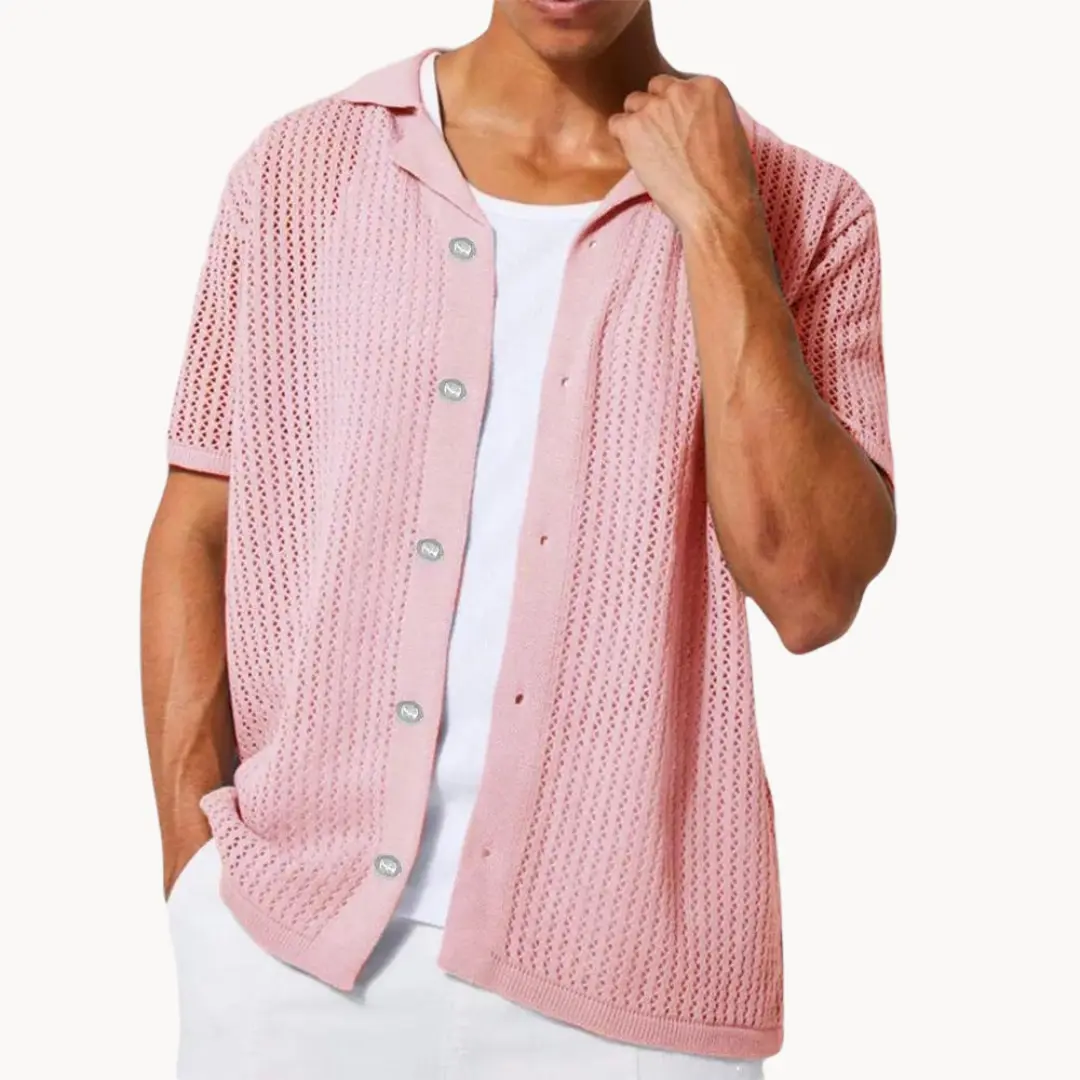 Sahara Mesh Full Placket - Polo Shirt CASA LARO