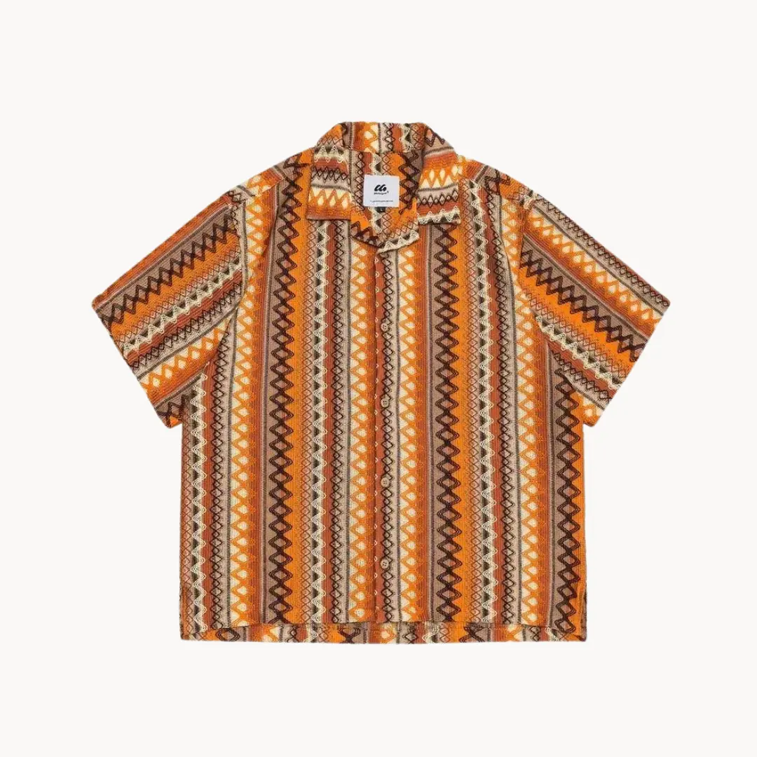 Santeria Print Camp Collar - Shirt CASA LARO