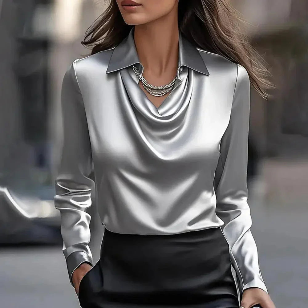 Satin Neckline - Top CASA LARO