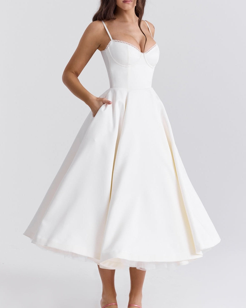 Satin Slip Verona Bellezza - Midi Dress CASA LARO