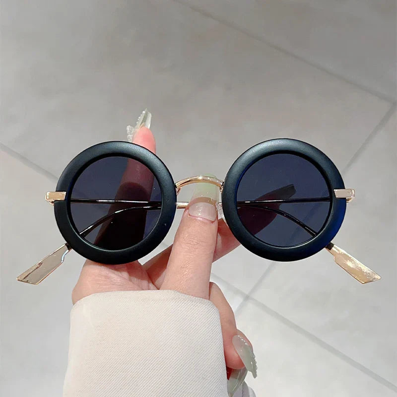 Slim Metal Round Frame - Sunglasses