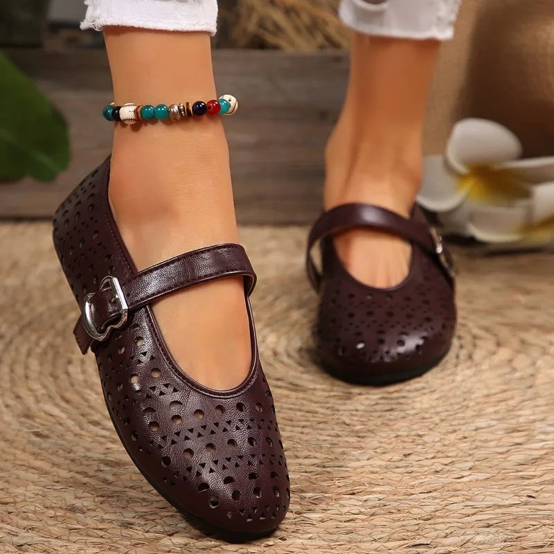 Leather Pointed Toe - Flats