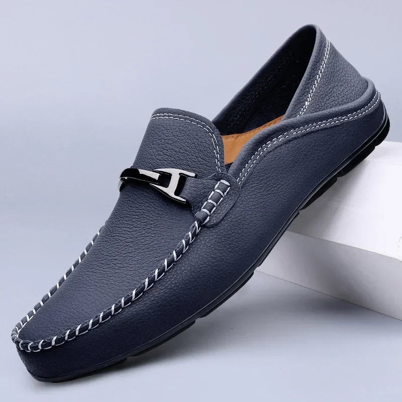 Leather Slip-On - Loafers