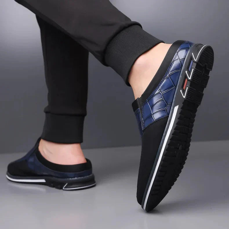 Cavari Leather Slip-On - Mules