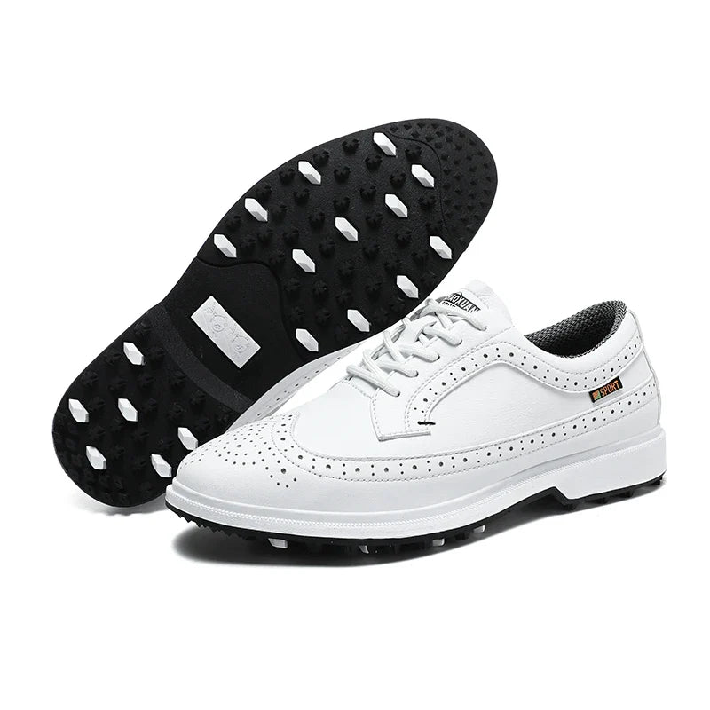 Waterproof Leather Spikeless - Golf Shoes