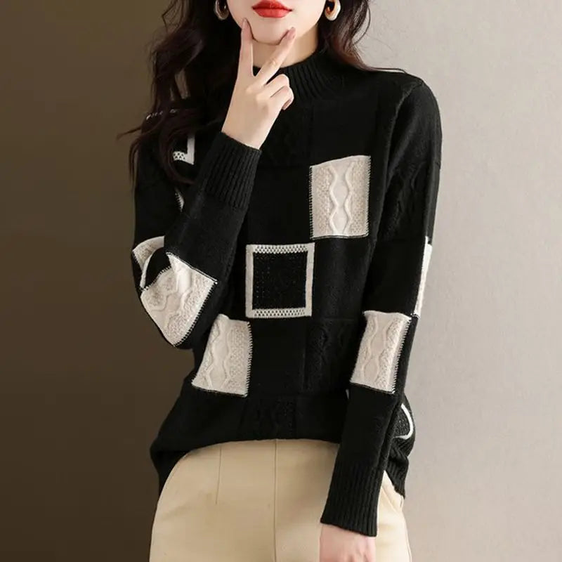Mélange Knit Pullover - Sweater