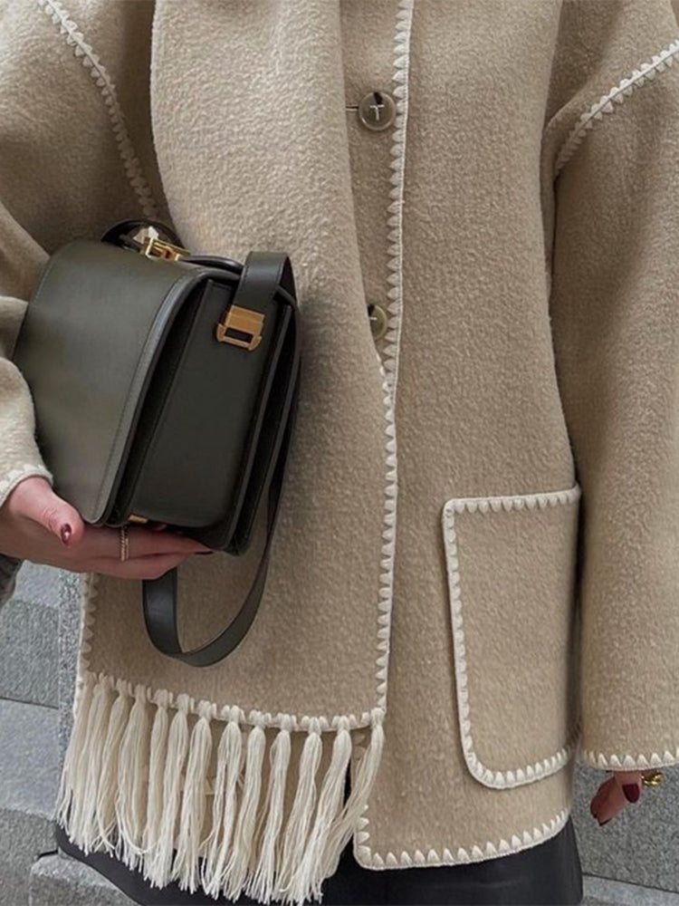 Scarf Collar - Coat CASA LARO