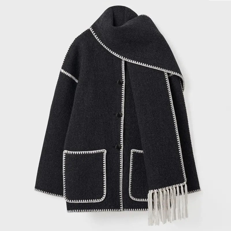 Scarf Collar - Coat CASA LARO