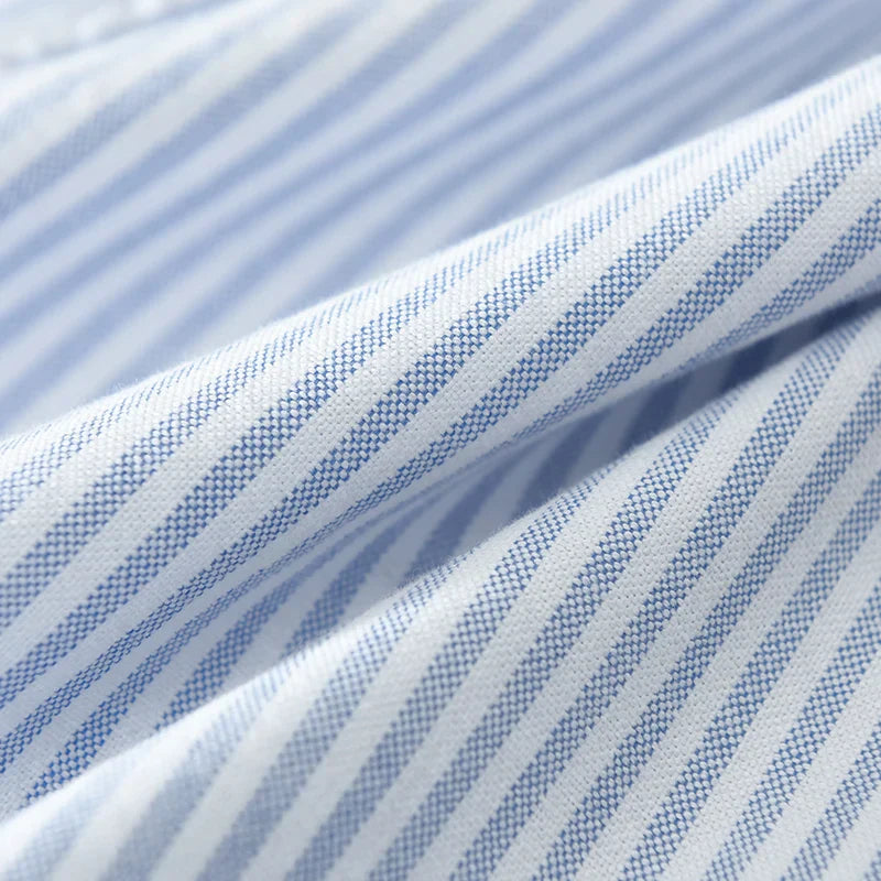 Striped Linen Button-Down - Shirt