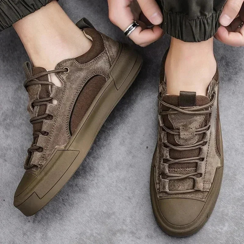 Highland Leather Low-Top - Sneakers