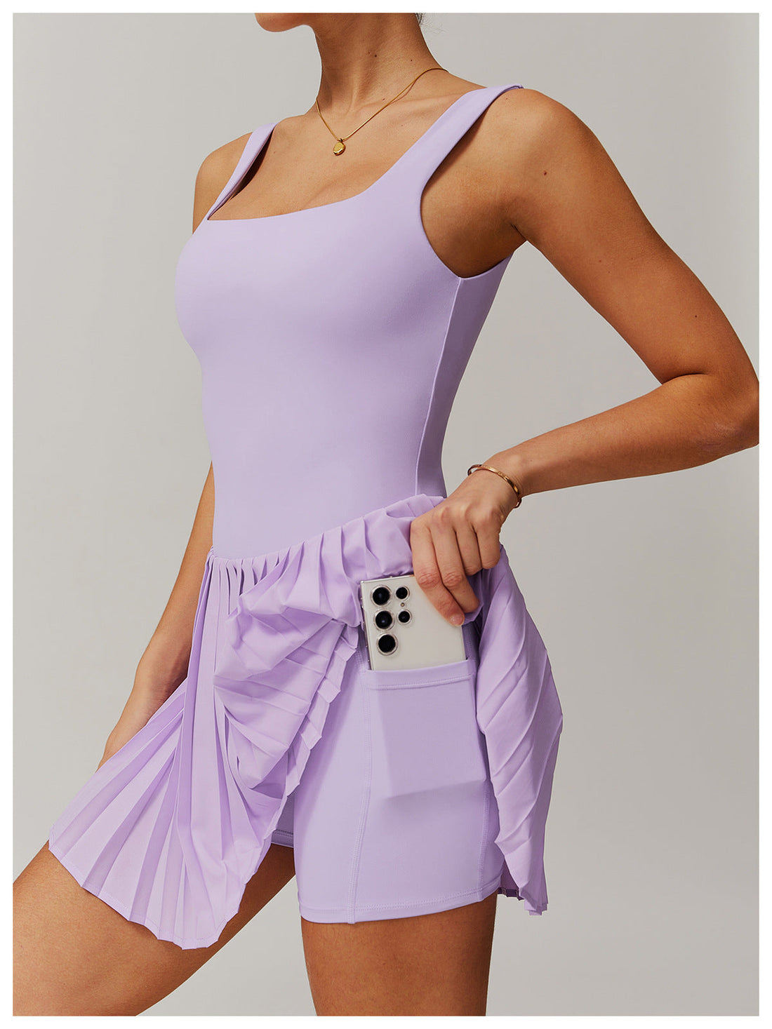 Sporty Pleated - Casual Dress