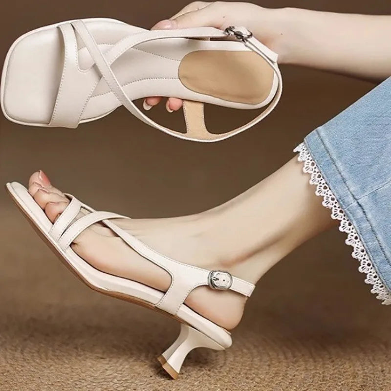 Savina Leather - Heels