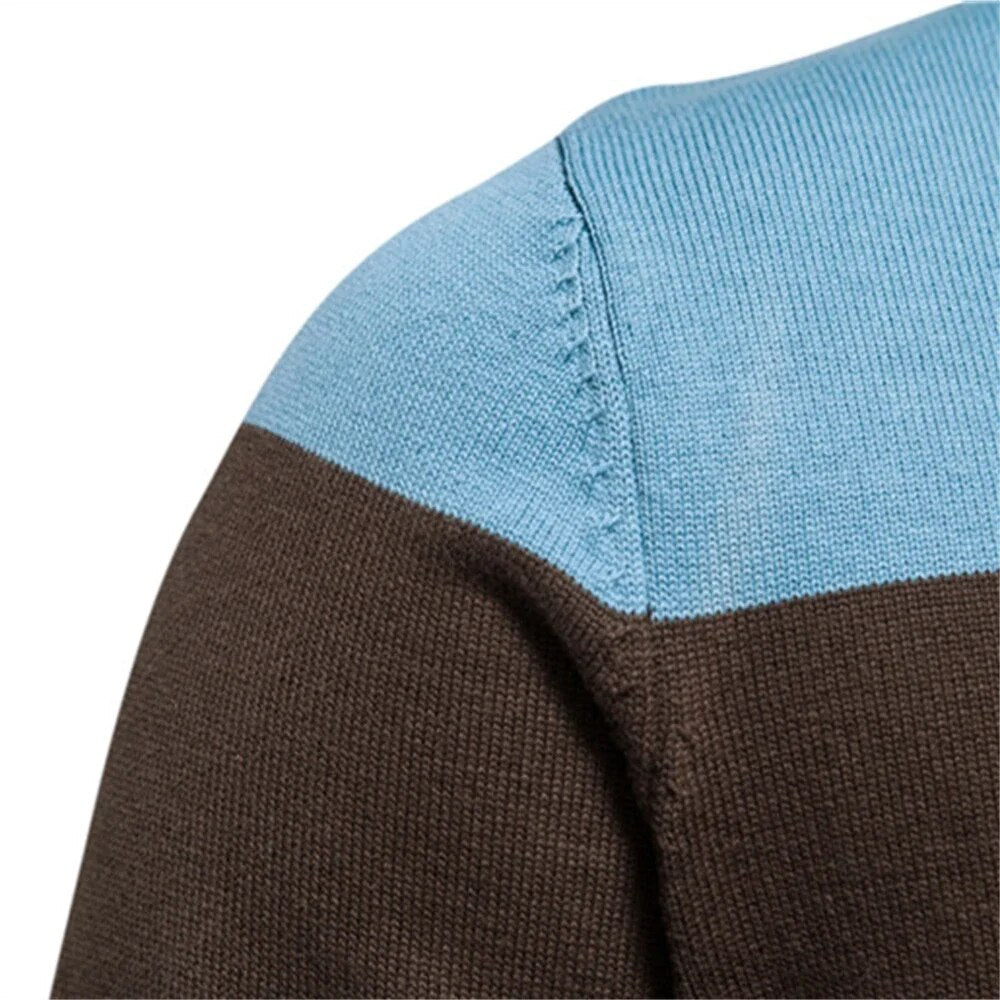 Zip Front Ribbed Knit - Sweater