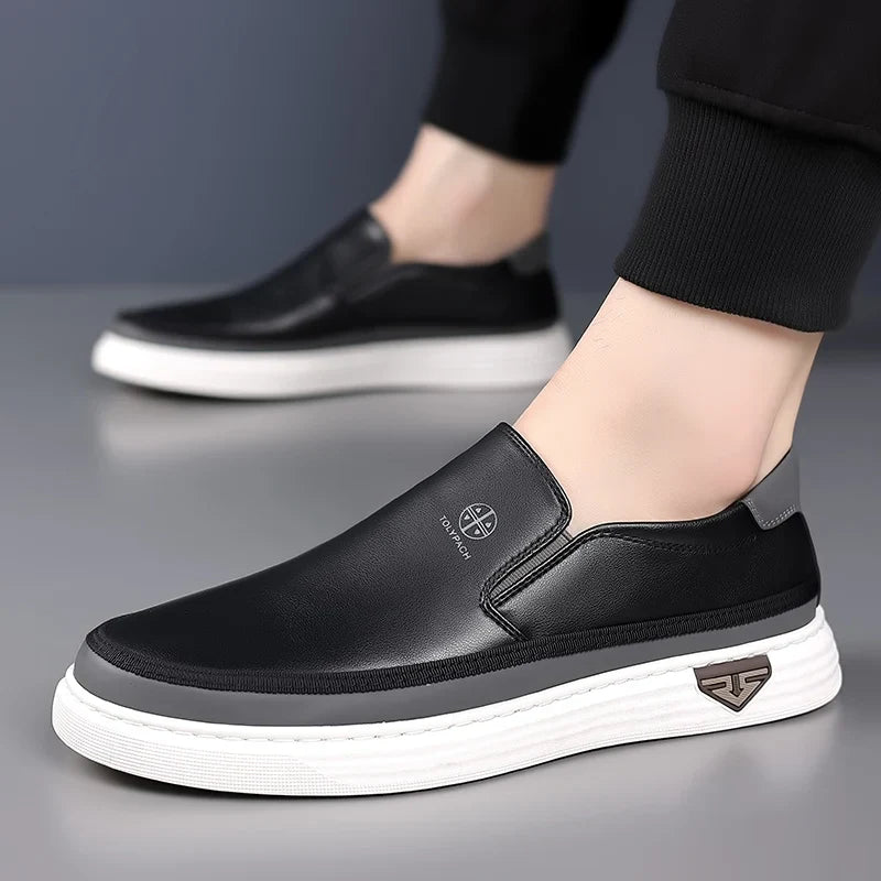 Moderno Leather Slip-On - Loafers