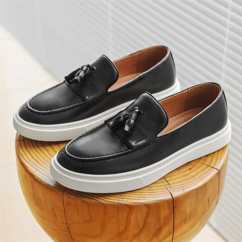 Leather Tassel - Loafers