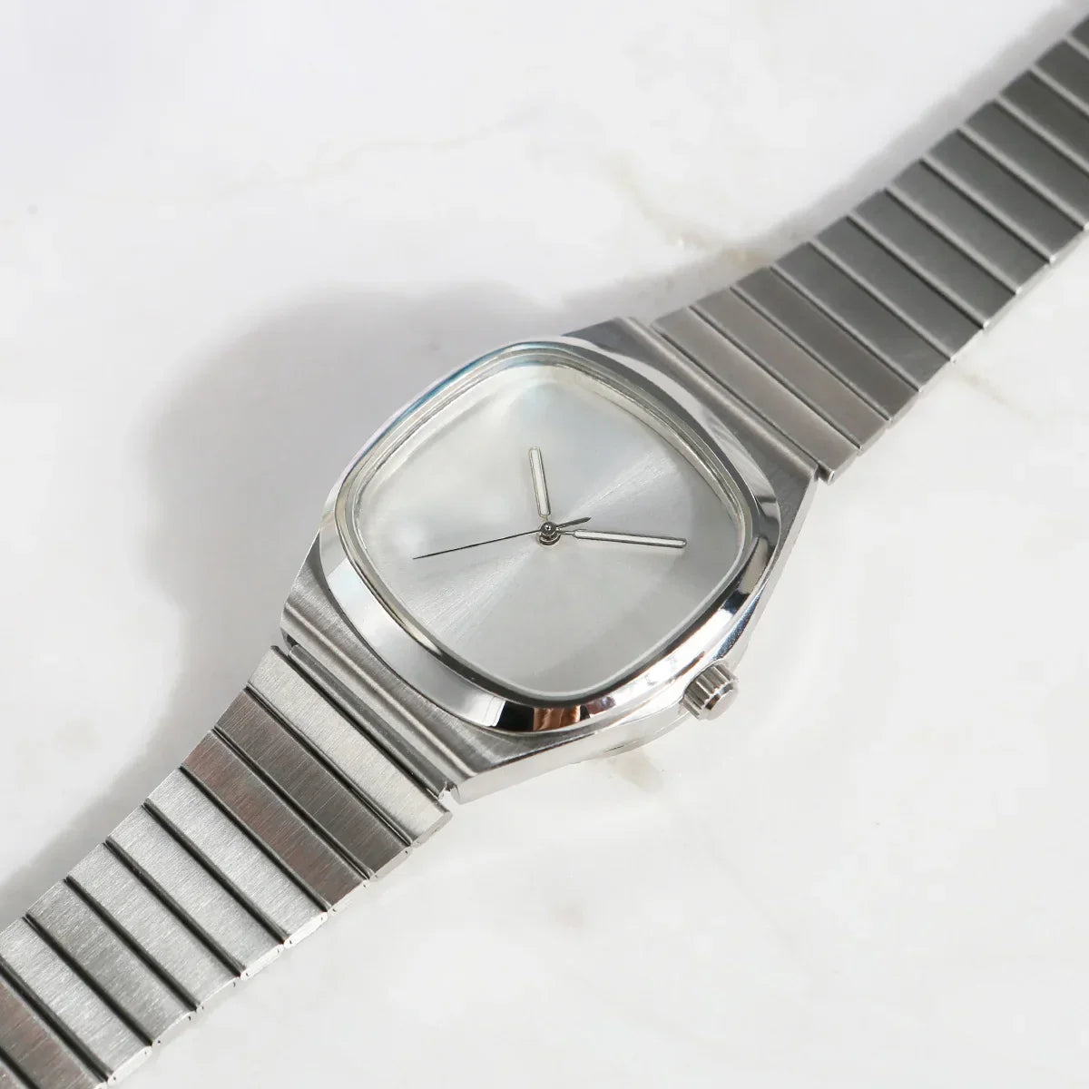 Minimalist Black Leather Strap - Watch