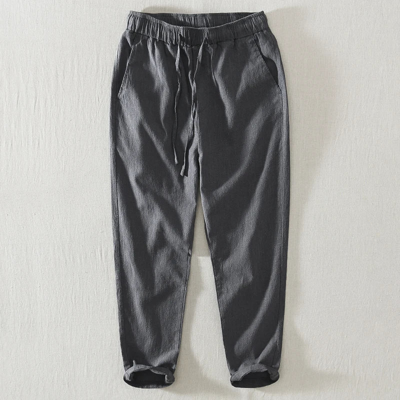 Linen Wide-Leg - Trousers