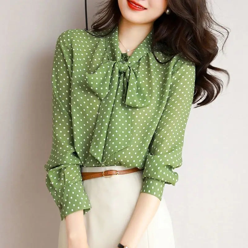 Bow Tie Neck - Blouse