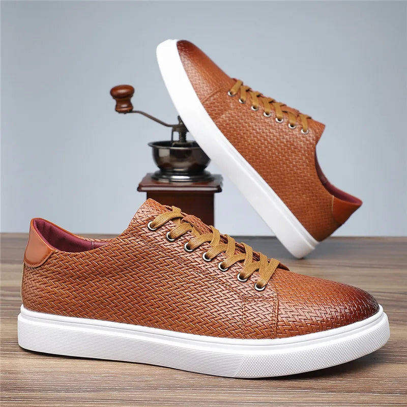 Beaumont Woven Leather - Sneakers