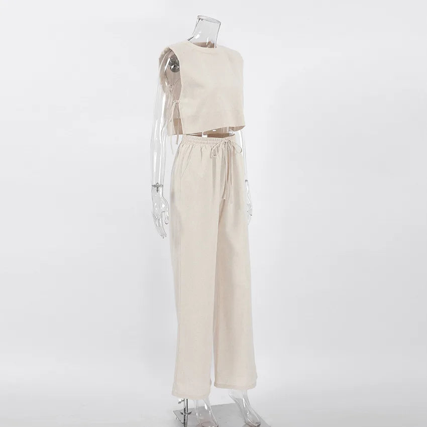 Linen Twin Set - Two-Piece Set