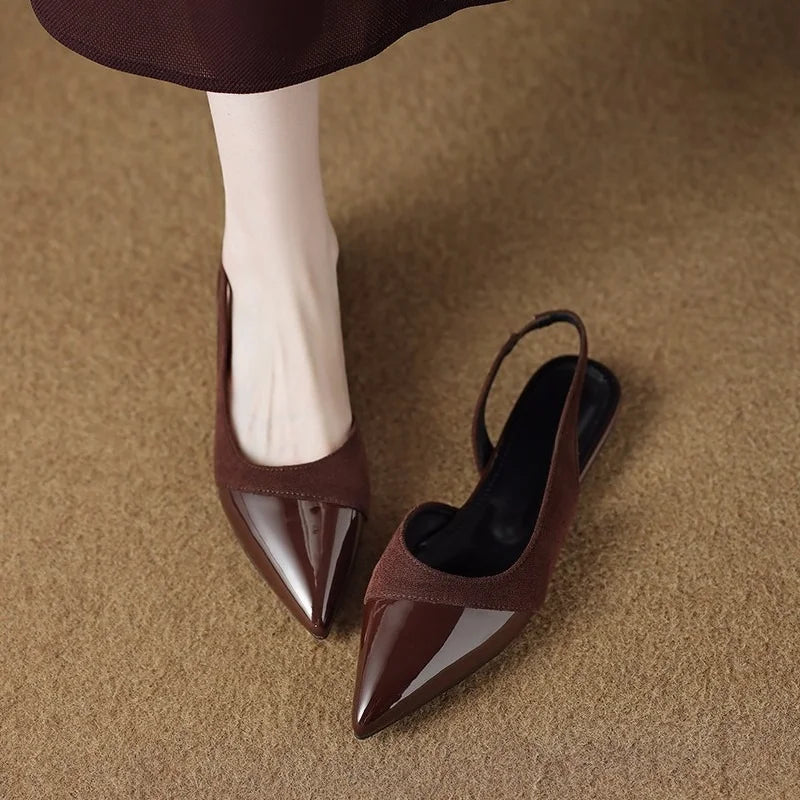 Cina Leather Slingback - Heels