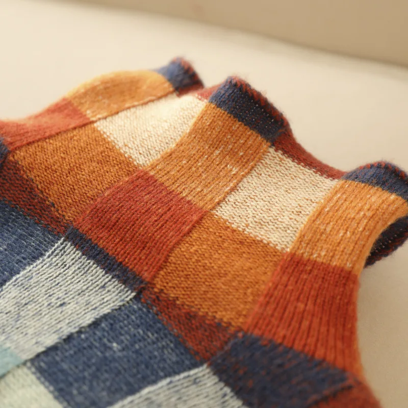 Patchwork Turtleneck - Sweater