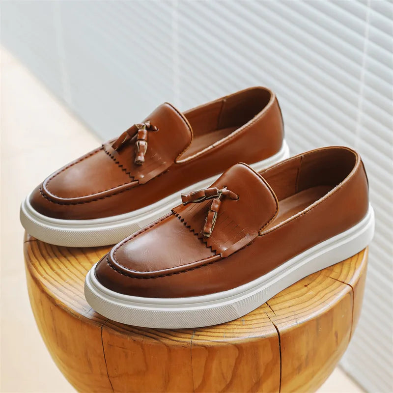 Leather Tassel - Loafers