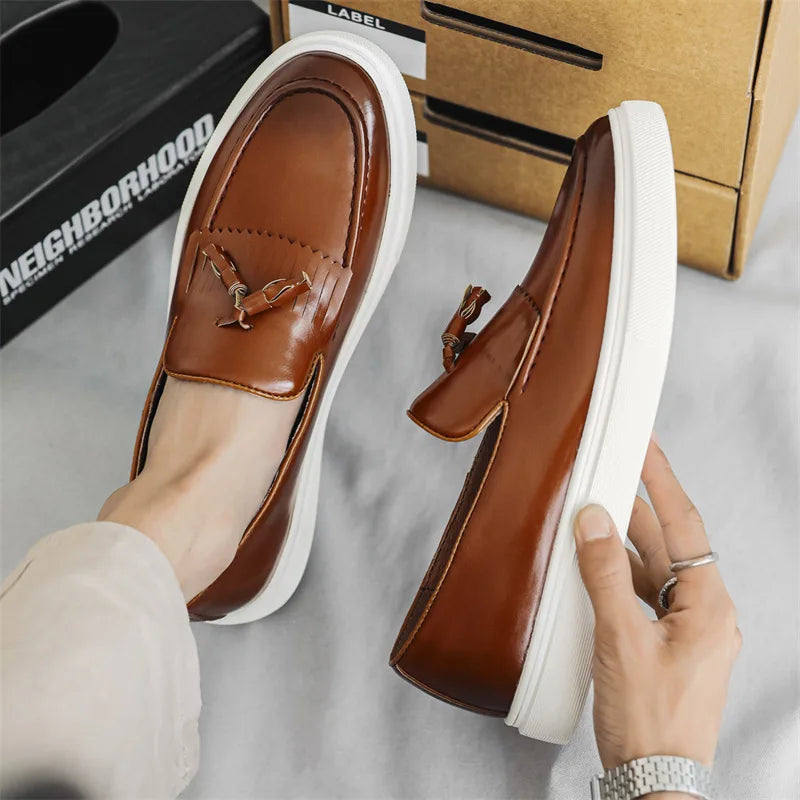 Leather Tassel - Loafers