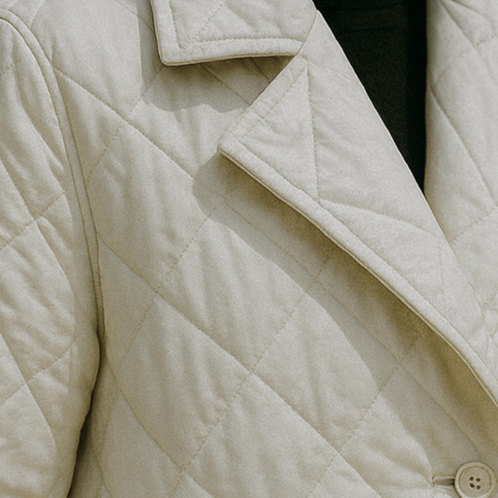 Shanaia - Quilted Coat with Leopard Lining CASA LARO WOMEN
