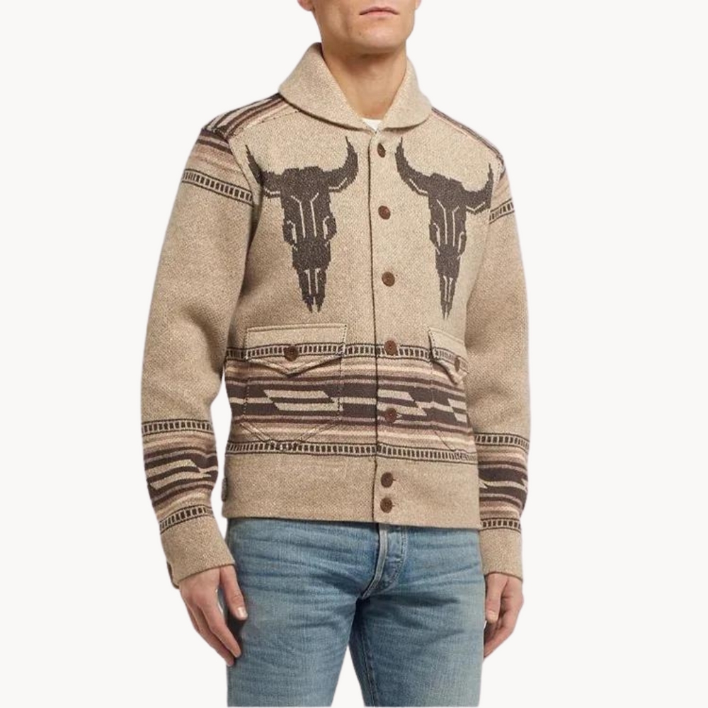Shawl Collar Knit - Cardigan CASA LARO MEN