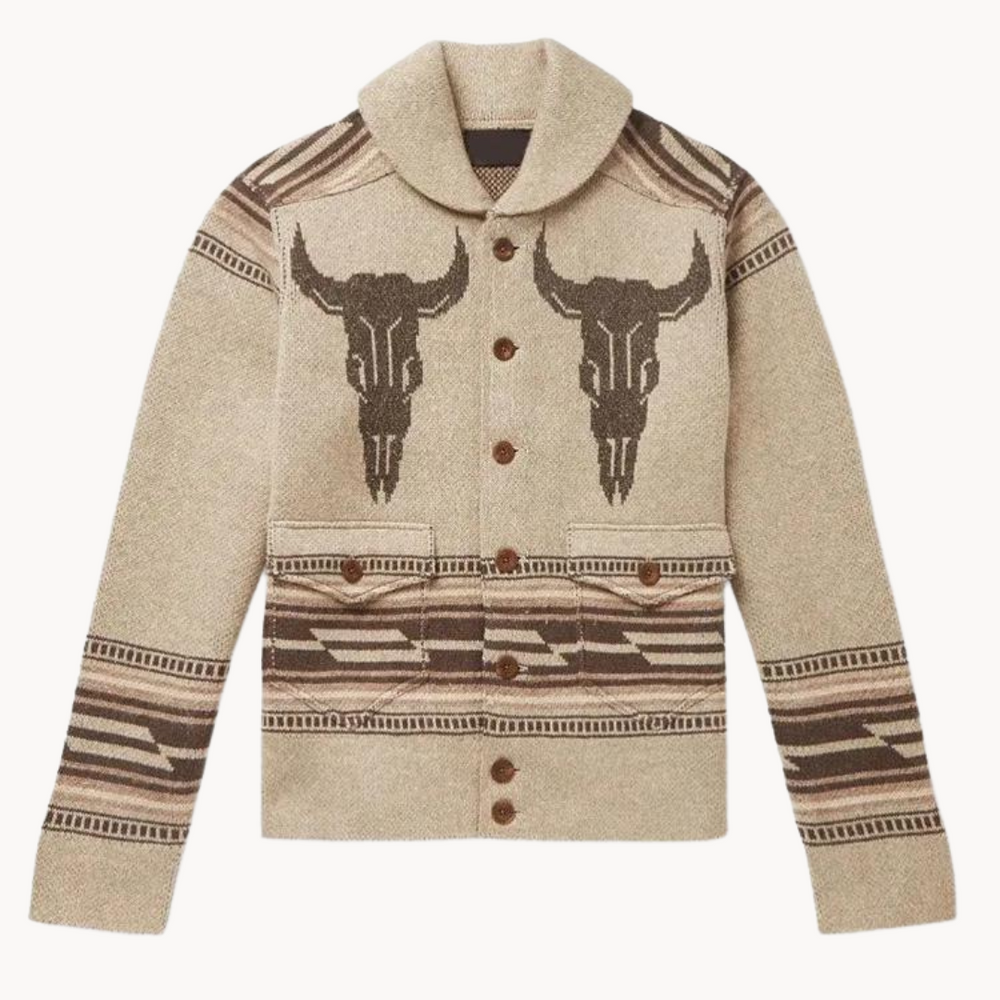 Shawl Collar Knit - Cardigan CASA LARO MEN