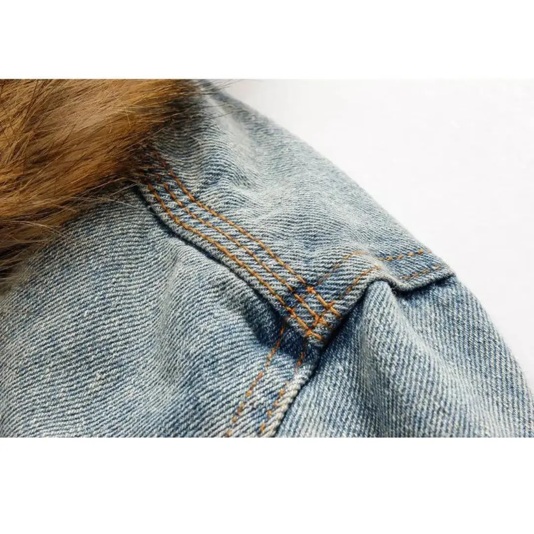 Sherpa-Lined Denim - Jacket CASA LARO