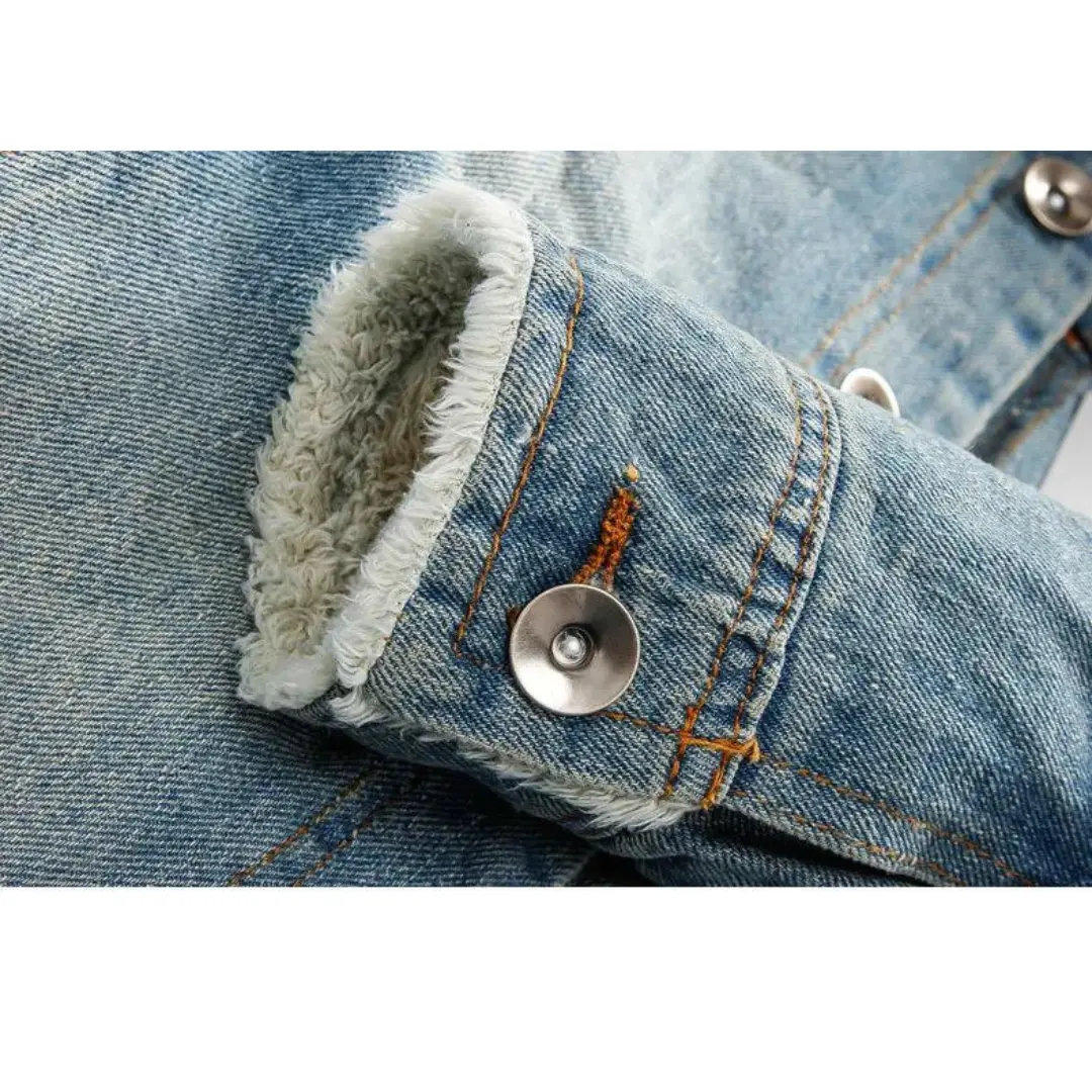 Sherpa-Lined Denim - Jacket CASA LARO