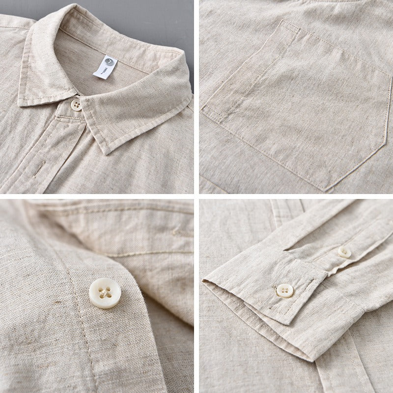 Shoreline Linen Button-Down - Shirt CASA LARO MEN