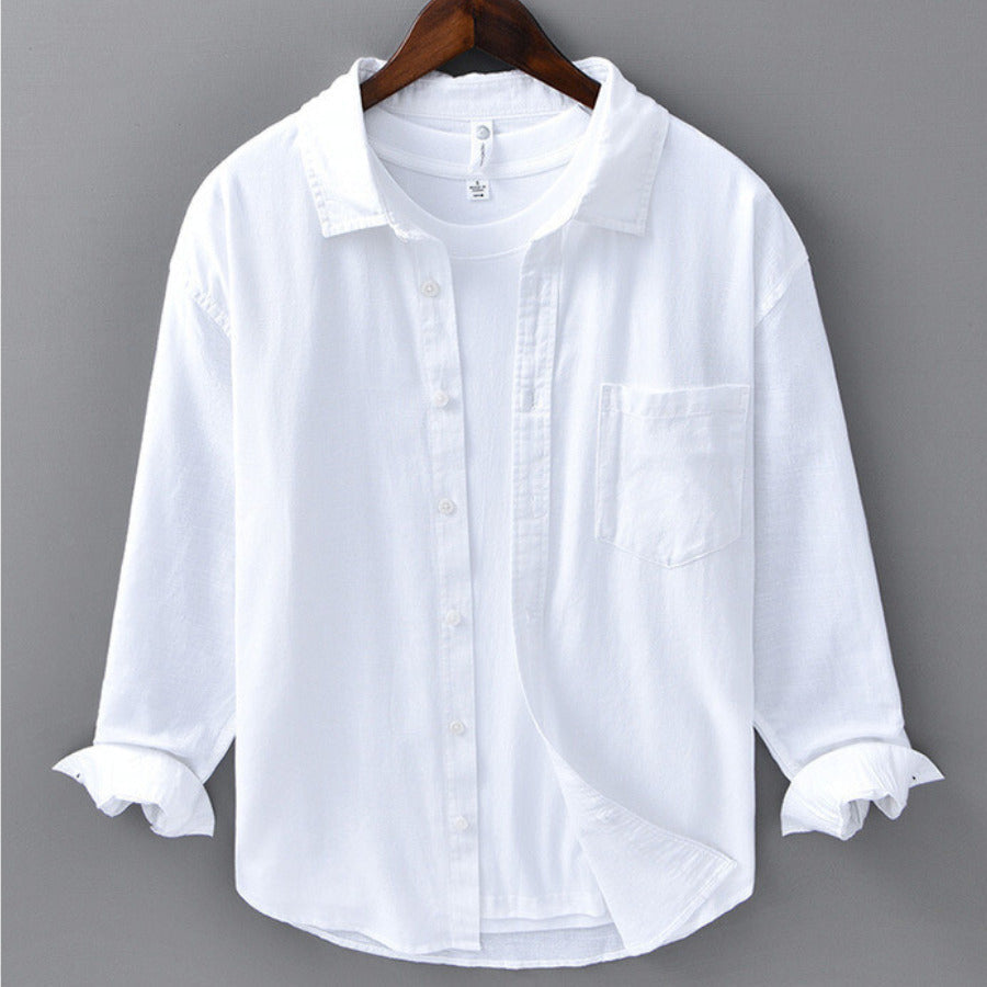 Shoreline Linen Button-Down - Shirt CASA LARO MEN