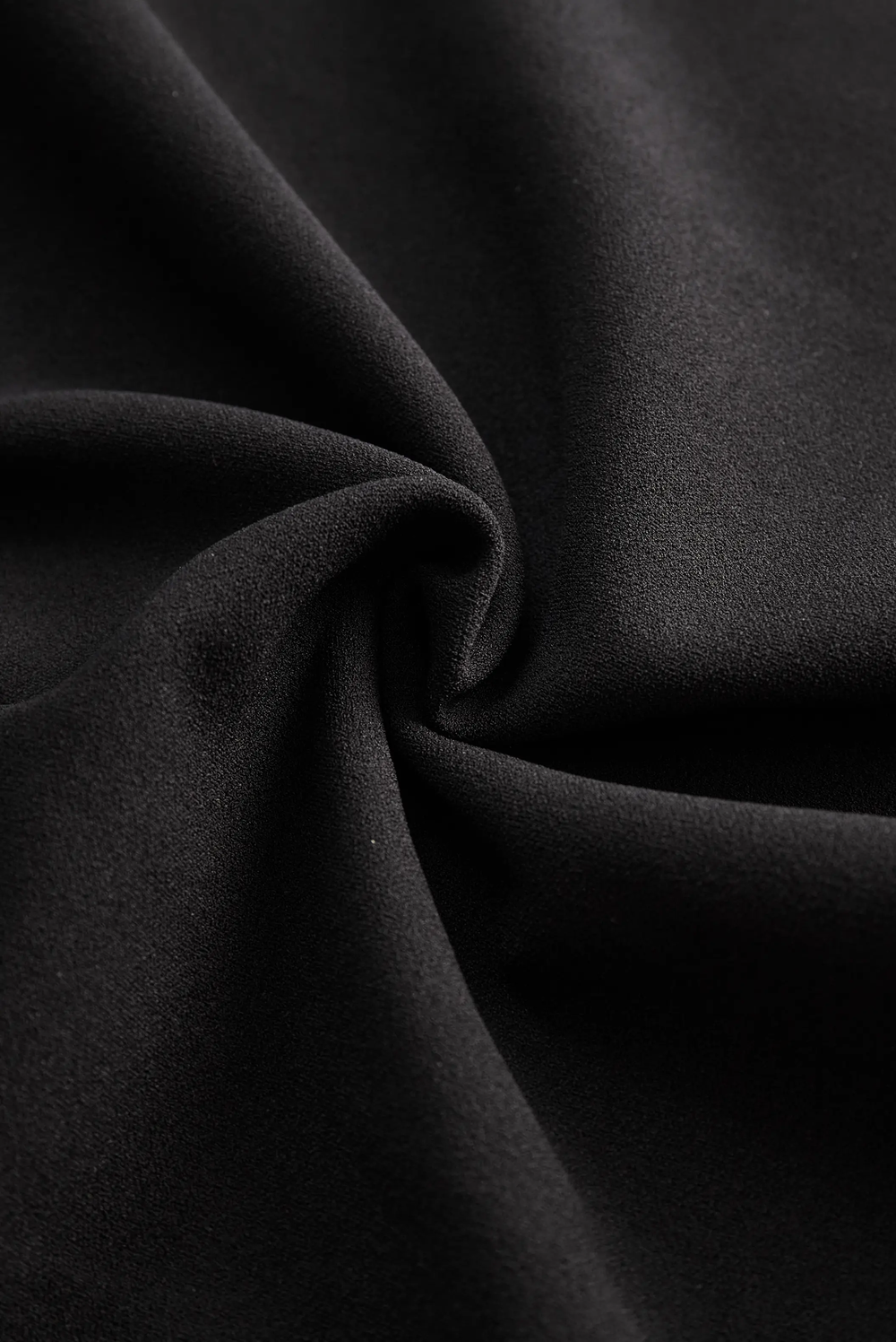 Sleek Black Belted Mandarin Collar Sheath - Midi Dress CASA LARO