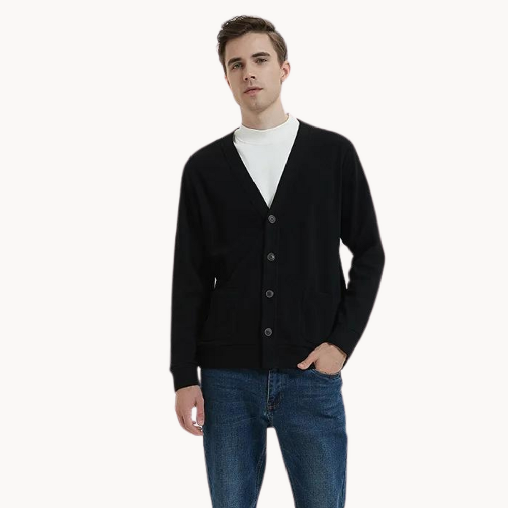 Soft Cotton Knit - Cardigan CASA LARO MEN