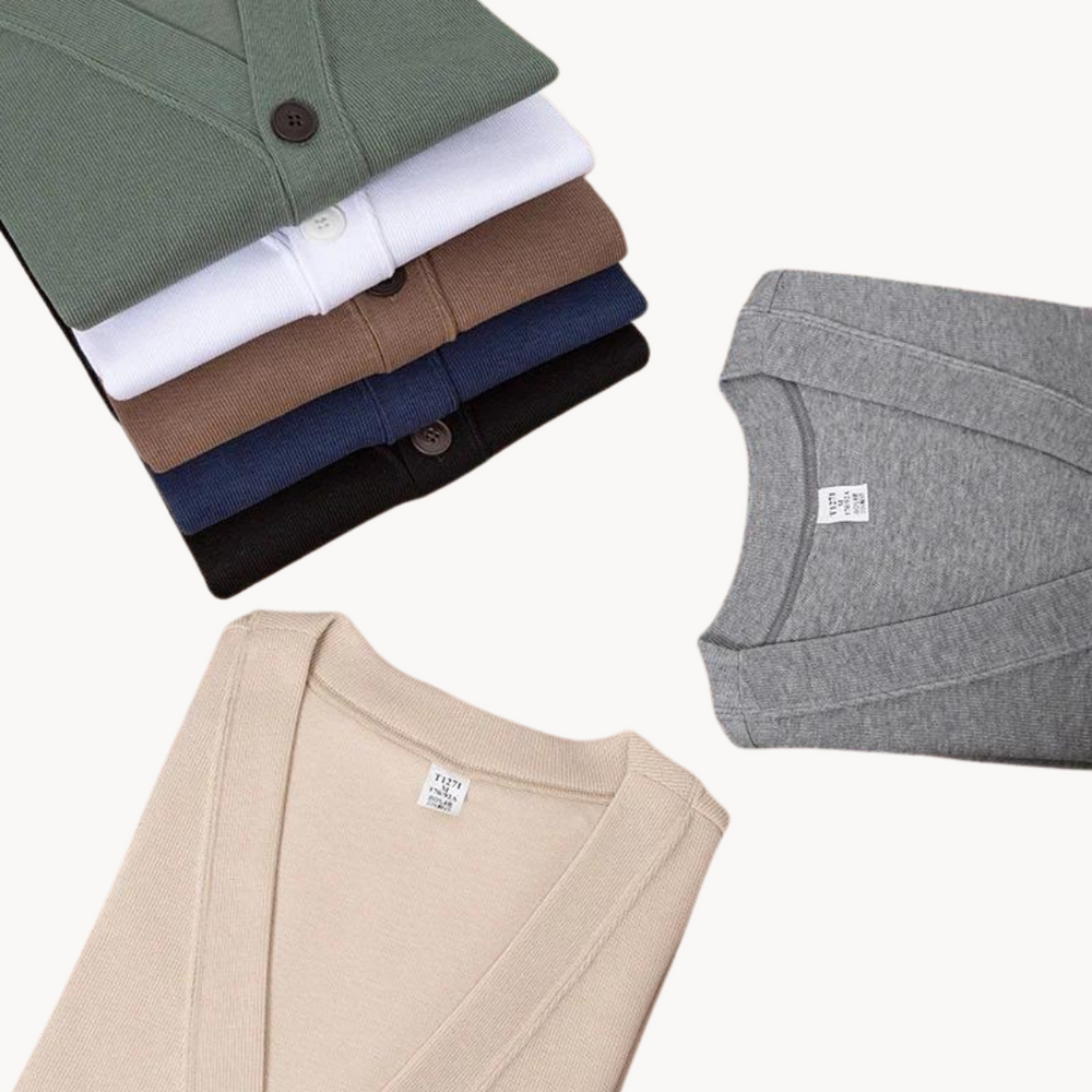 Soft Cotton Knit - Cardigan CASA LARO MEN