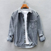 Stone-Washed Denim - Shirt CASA LARO MEN