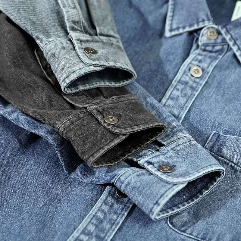 Stone-Washed Denim - Shirt CASA LARO MEN